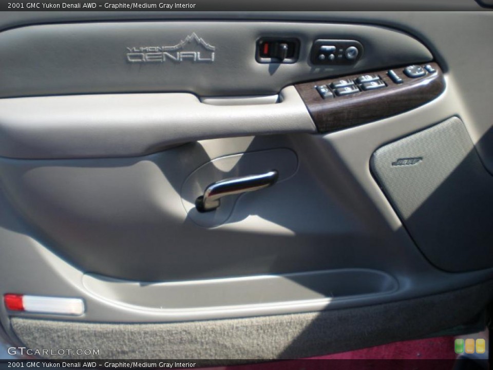 Graphite/Medium Gray Interior Door Panel for the 2001 GMC Yukon Denali AWD #49856834