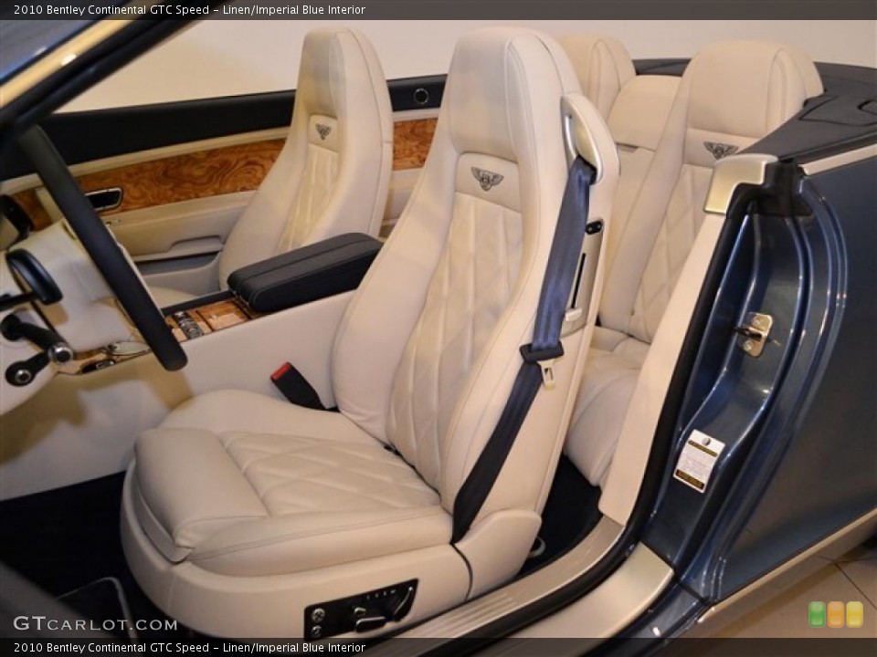Linen/Imperial Blue Interior Photo for the 2010 Bentley Continental GTC Speed #49857245