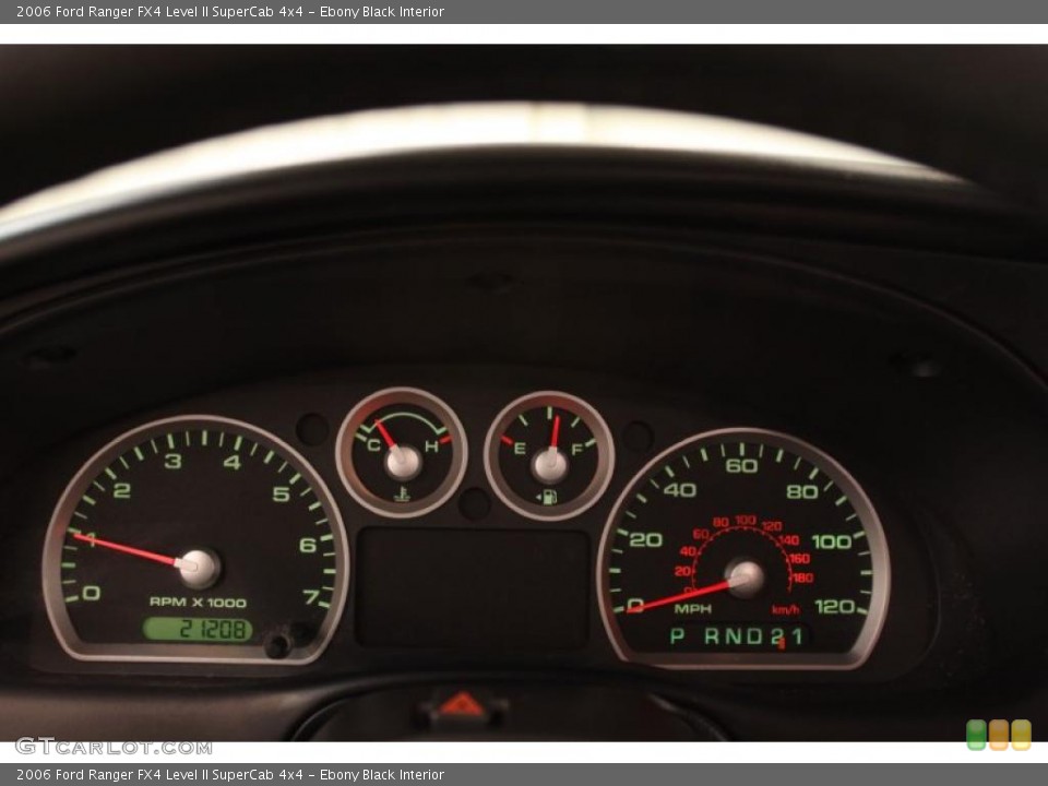Ebony Black Interior Gauges for the 2006 Ford Ranger FX4 Level II SuperCab 4x4 #49858397