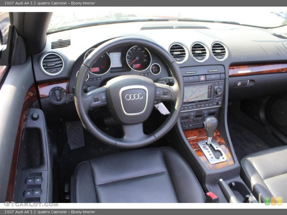 Ebony Interior Dashboard for the 2007 Audi A4 3.2 quattro Cabriolet #49858928