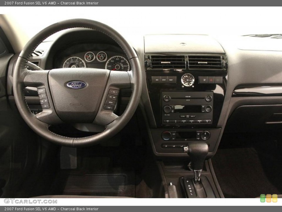 Charcoal Black Interior Dashboard for the 2007 Ford Fusion SEL V6 AWD #49858949