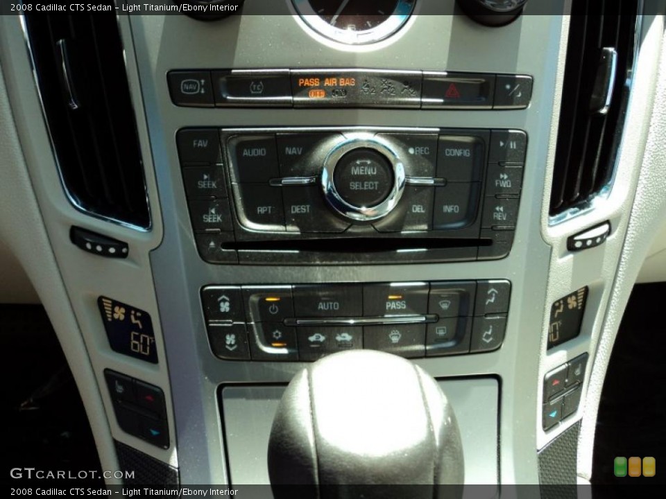 Light Titanium/Ebony Interior Controls for the 2008 Cadillac CTS Sedan #49860117
