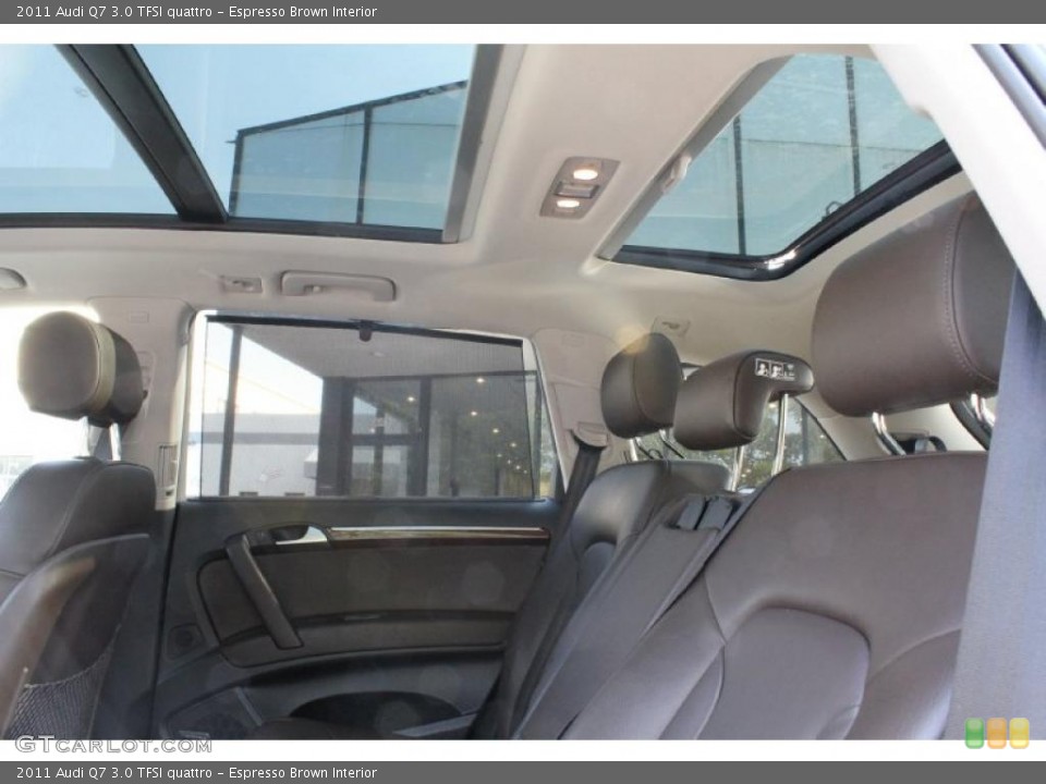 Espresso Brown Interior Sunroof for the 2011 Audi Q7 3.0 TFSI quattro #49861016