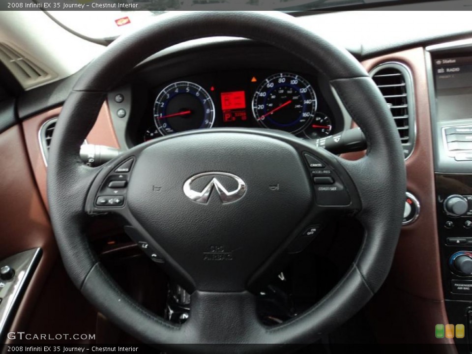 Chestnut Interior Steering Wheel for the 2008 Infiniti EX 35 Journey #49863764