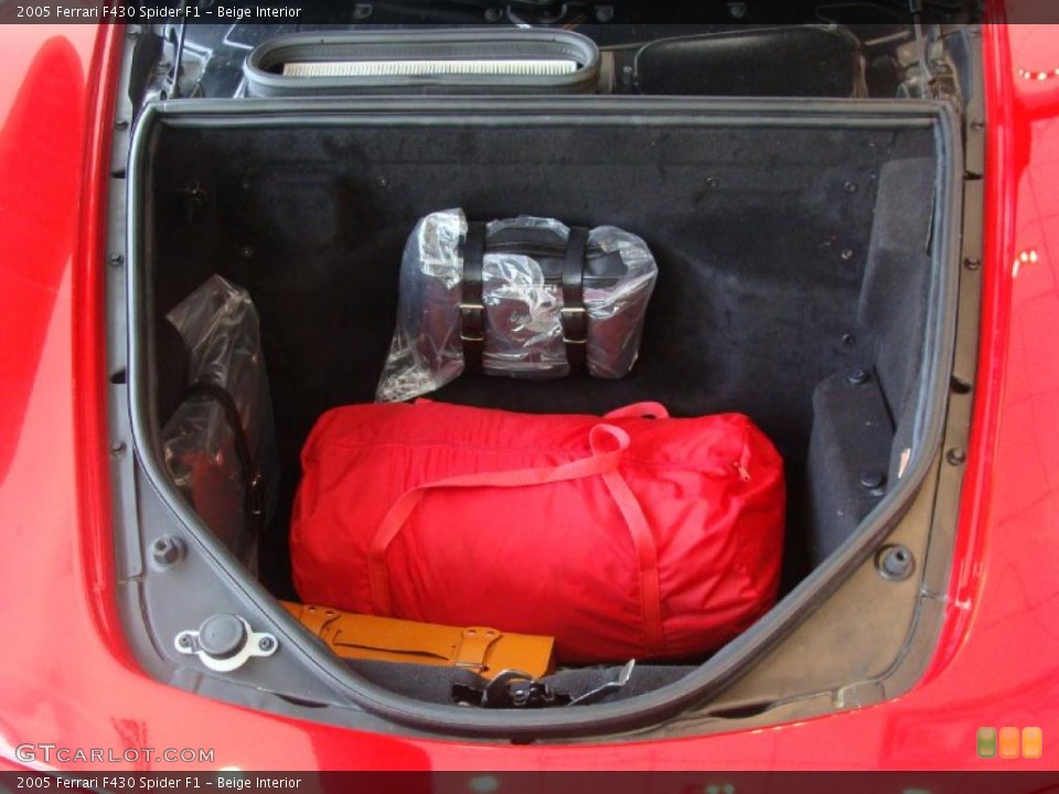 Beige Interior Trunk for the 2005 Ferrari F430 Spider F1 #49864106