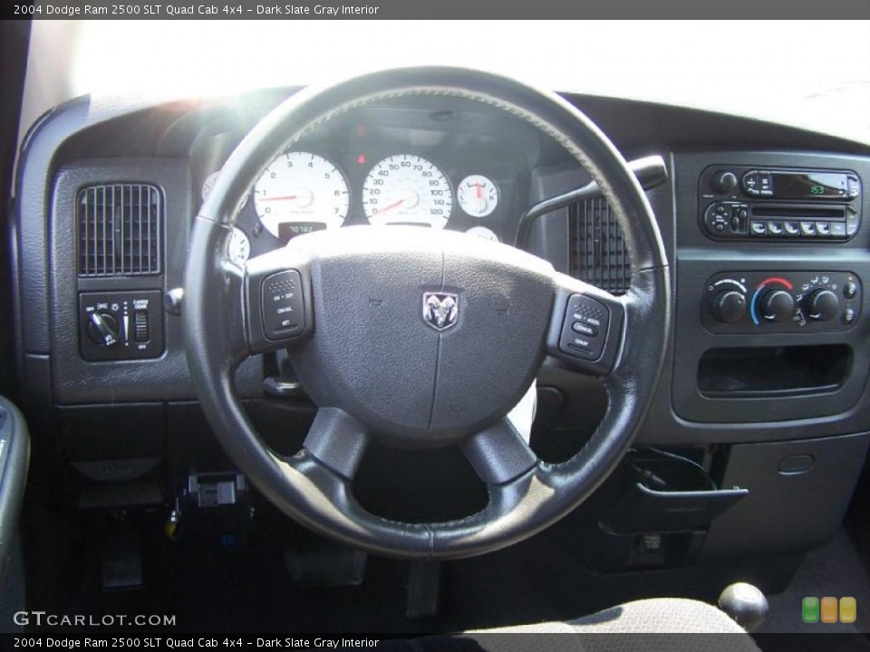 Dark Slate Gray Interior Steering Wheel for the 2004 Dodge Ram 2500 SLT Quad Cab 4x4 #49864163