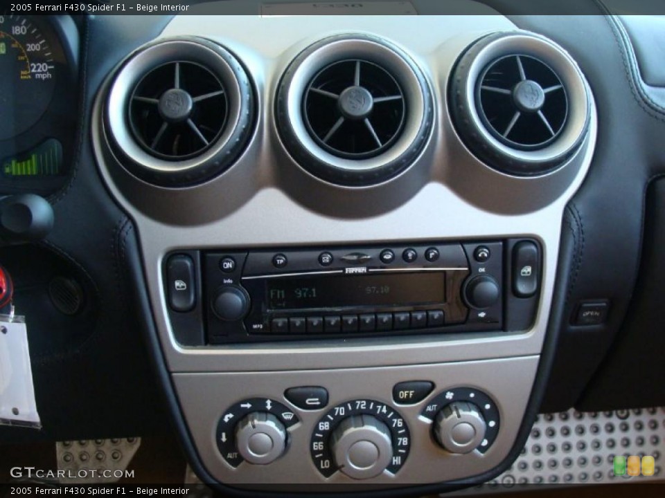 Beige Interior Controls for the 2005 Ferrari F430 Spider F1 #49864286