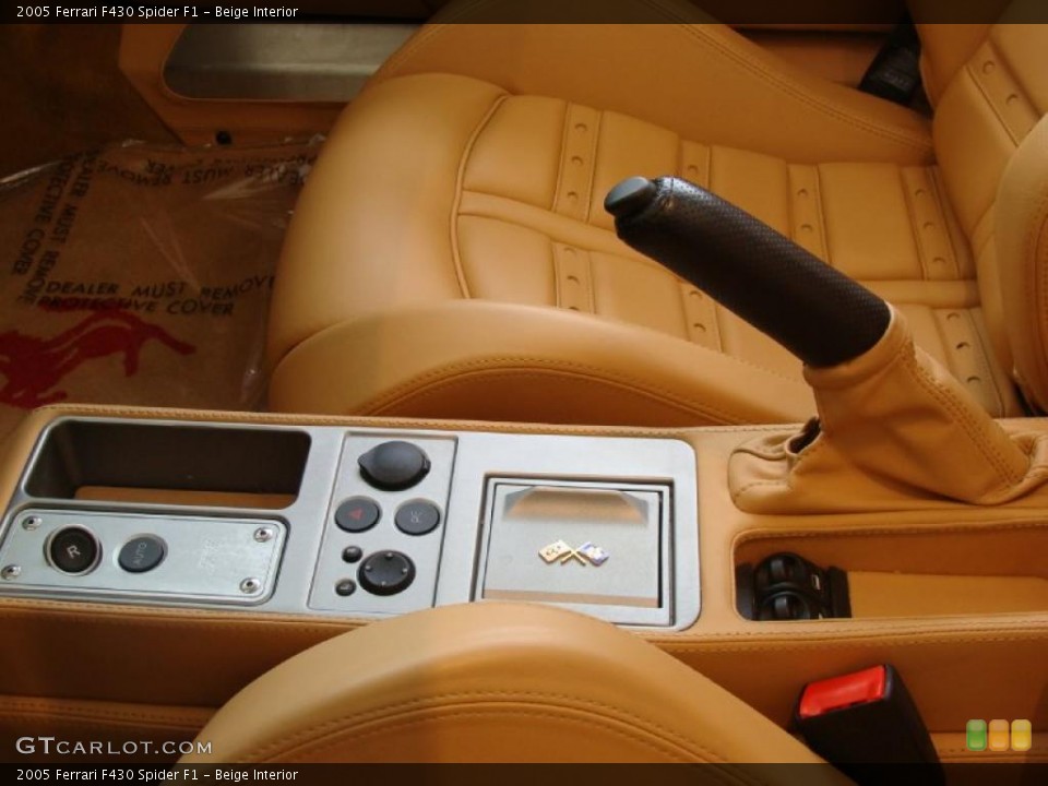 Beige Interior Controls for the 2005 Ferrari F430 Spider F1 #49864313