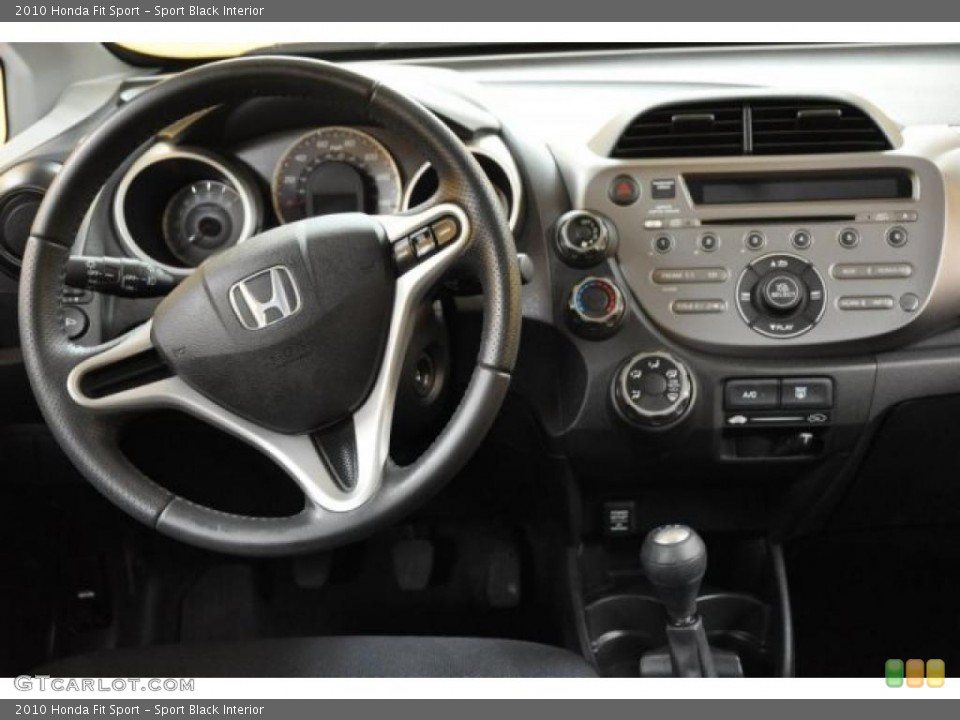Sport Black Interior Controls for the 2010 Honda Fit Sport #49864733