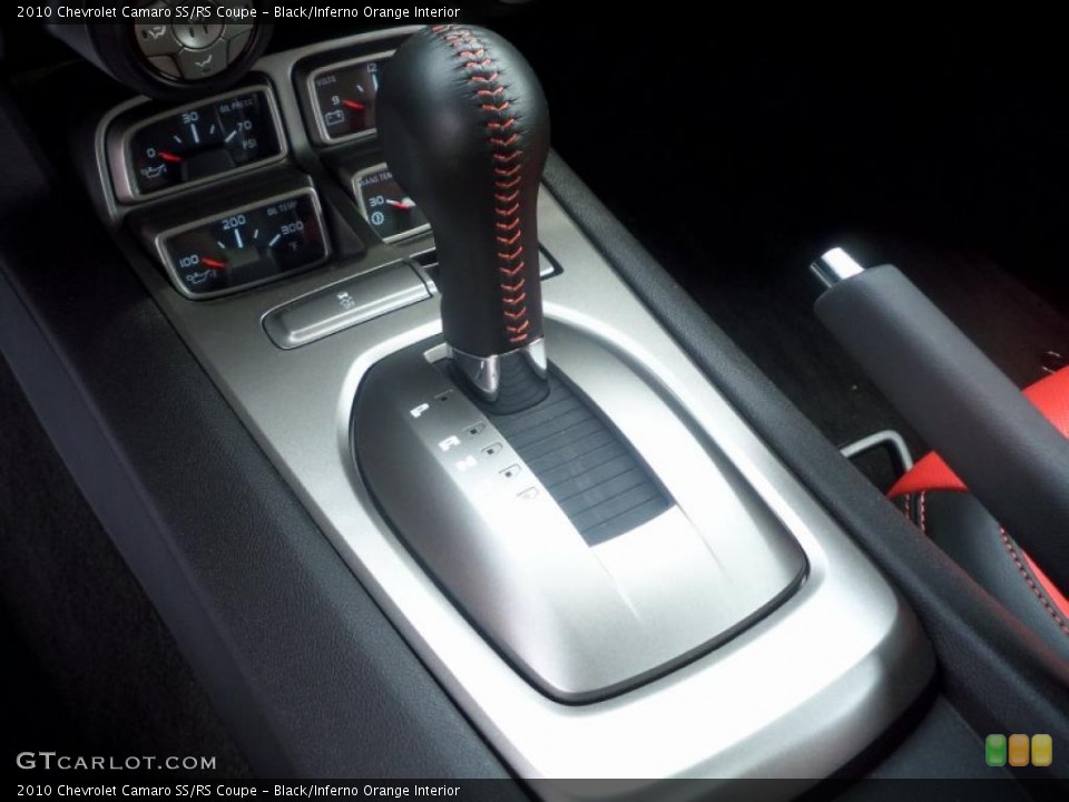 Black/Inferno Orange Interior Transmission for the 2010 Chevrolet Camaro SS/RS Coupe #49865309