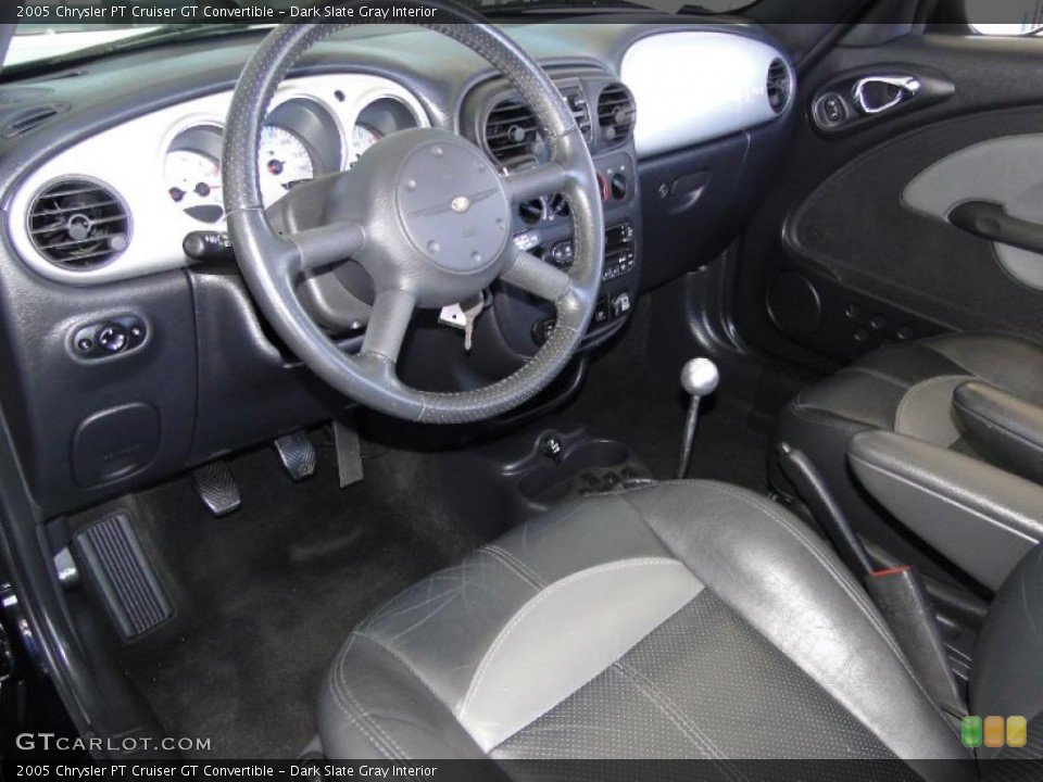 Dark Slate Gray Interior Photo for the 2005 Chrysler PT Cruiser GT Convertible #49866215