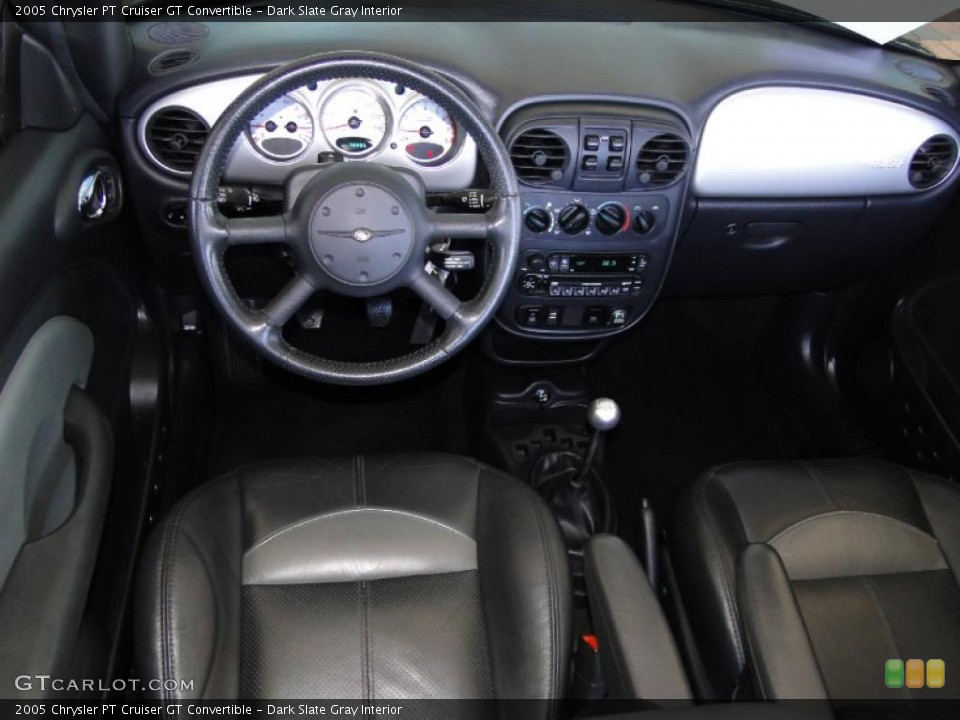 Dark Slate Gray Interior Dashboard for the 2005 Chrysler PT Cruiser GT Convertible #49866308