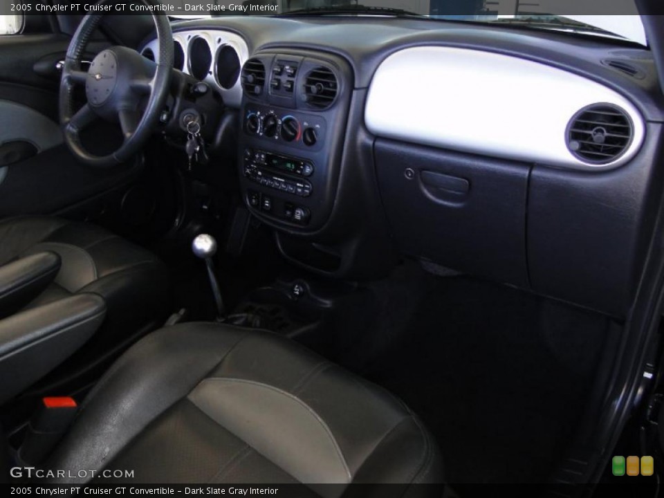 Dark Slate Gray Interior Photo for the 2005 Chrysler PT Cruiser GT Convertible #49866395