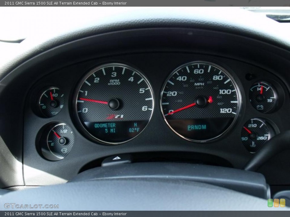 Ebony Interior Gauges for the 2011 GMC Sierra 1500 SLE All Terrain Extended Cab #49866839