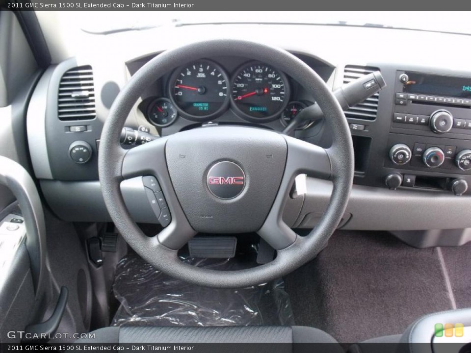 Dark Titanium Interior Steering Wheel for the 2011 GMC Sierra 1500 SL Extended Cab #49867469