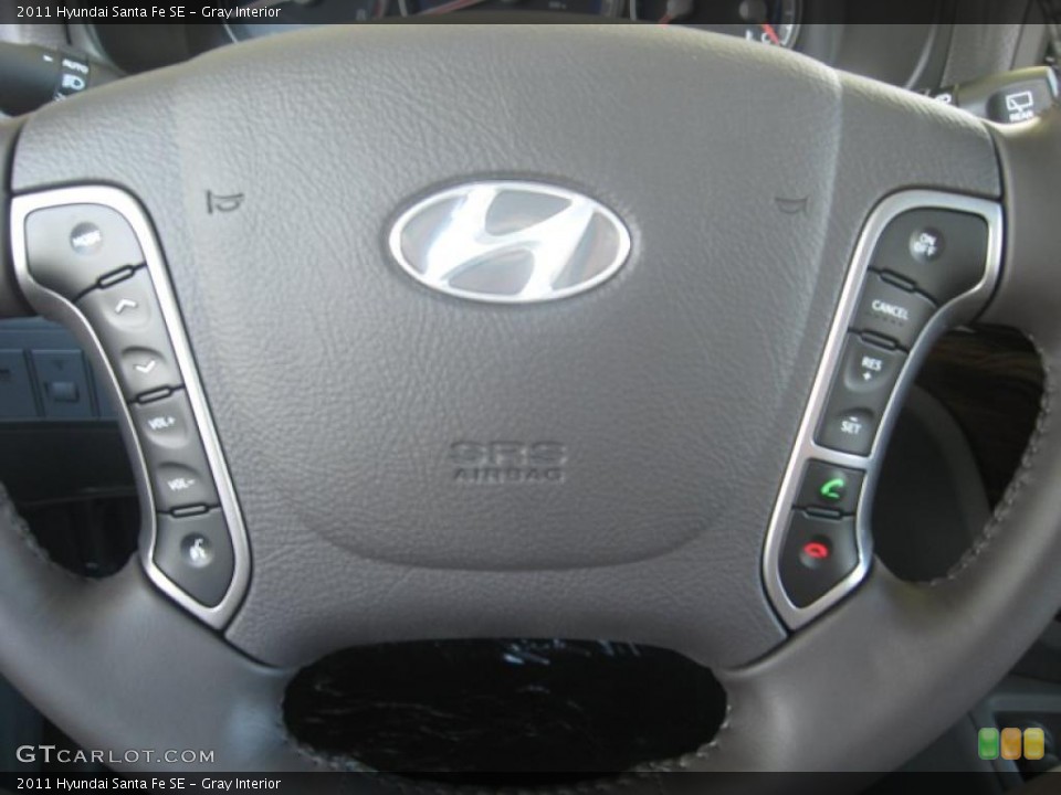Gray Interior Steering Wheel for the 2011 Hyundai Santa Fe SE #49870460