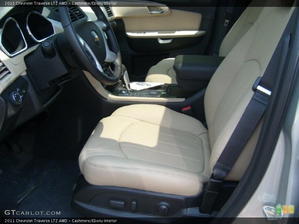 Cashmere/Ebony Interior Photo for the 2011 Chevrolet Traverse LTZ AWD #49870550