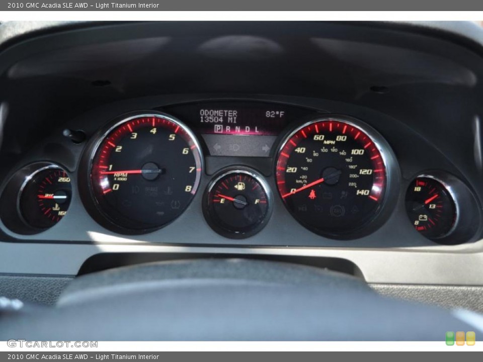 Light Titanium Interior Gauges for the 2010 GMC Acadia SLE AWD #49870805