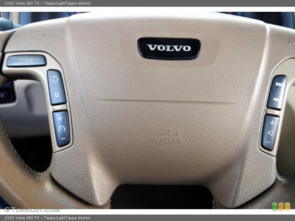 Taupe/LightTaupe Interior Steering Wheel for the 2002 Volvo S80 T6 #49871810