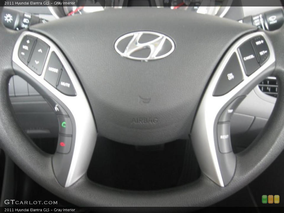 Gray Interior Steering Wheel for the 2011 Hyundai Elantra GLS #49872611