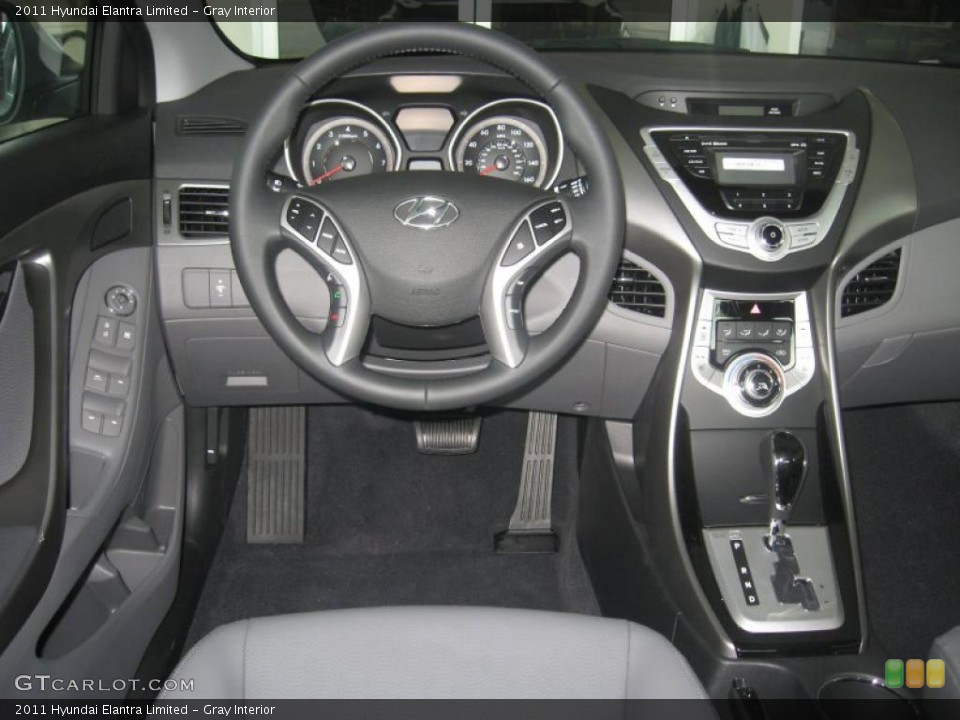 Gray Interior Dashboard for the 2011 Hyundai Elantra Limited #49872935