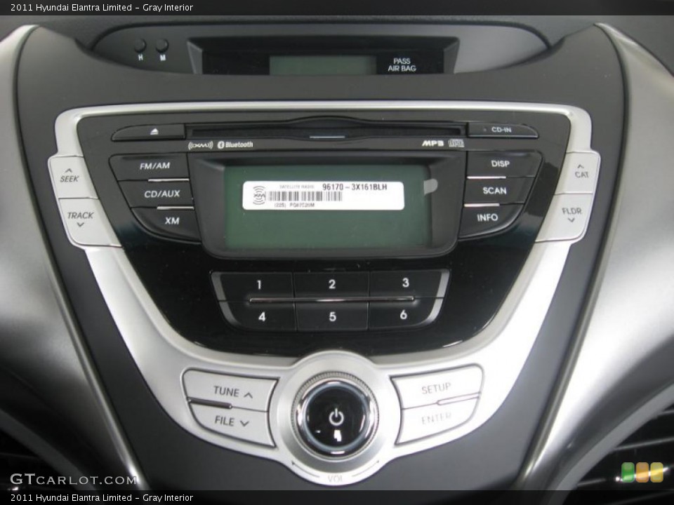 Gray Interior Controls for the 2011 Hyundai Elantra Limited #49872965
