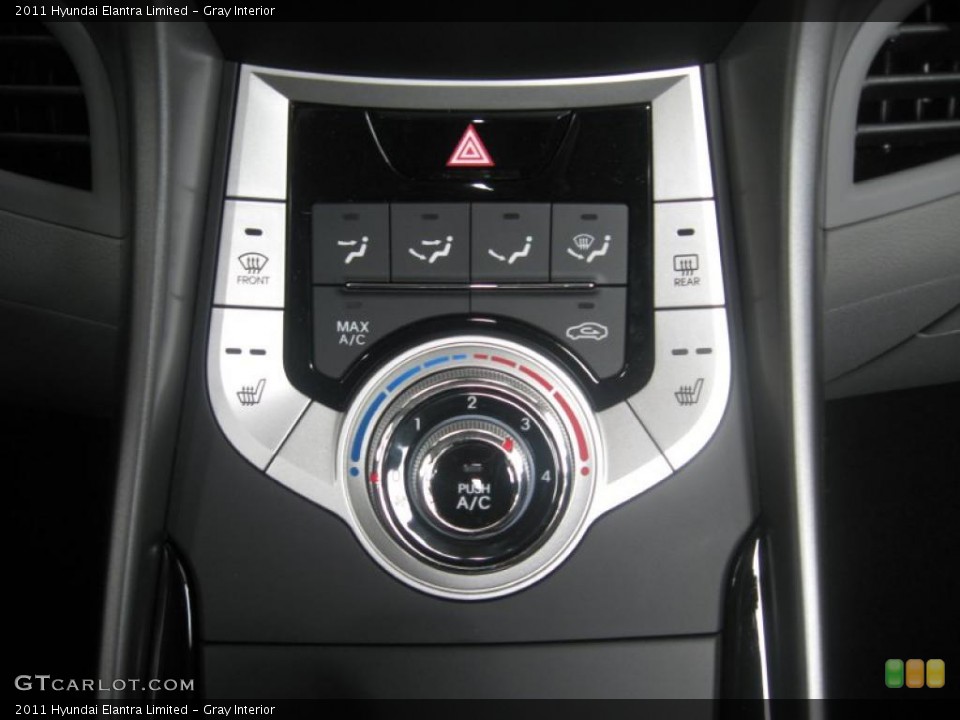Gray Interior Controls for the 2011 Hyundai Elantra Limited #49872980