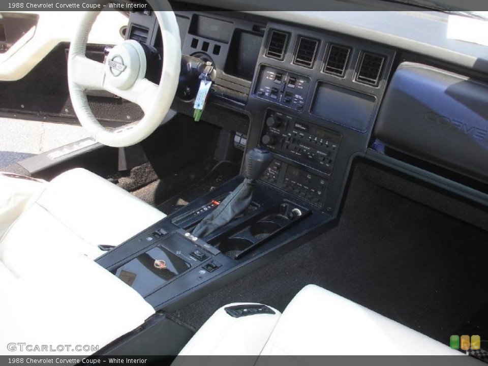White Interior Dashboard for the 1988 Chevrolet Corvette Coupe #49873298