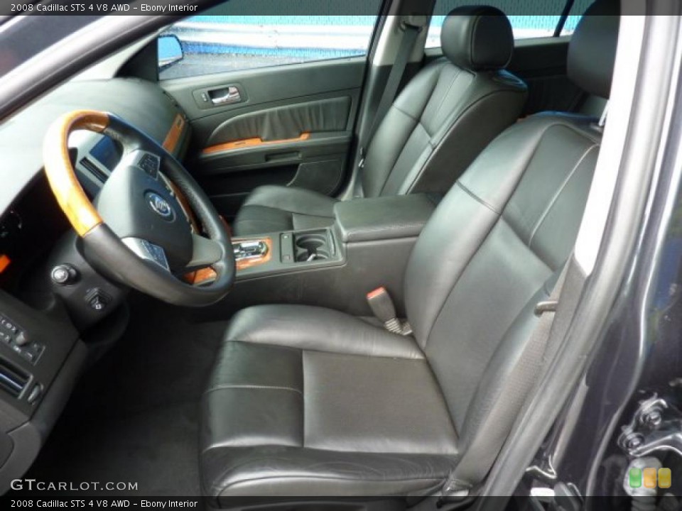 Ebony Interior Photo for the 2008 Cadillac STS 4 V8 AWD #49873379