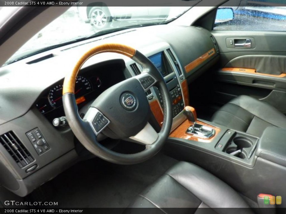 Ebony Interior Prime Interior for the 2008 Cadillac STS 4 V8 AWD #49873445