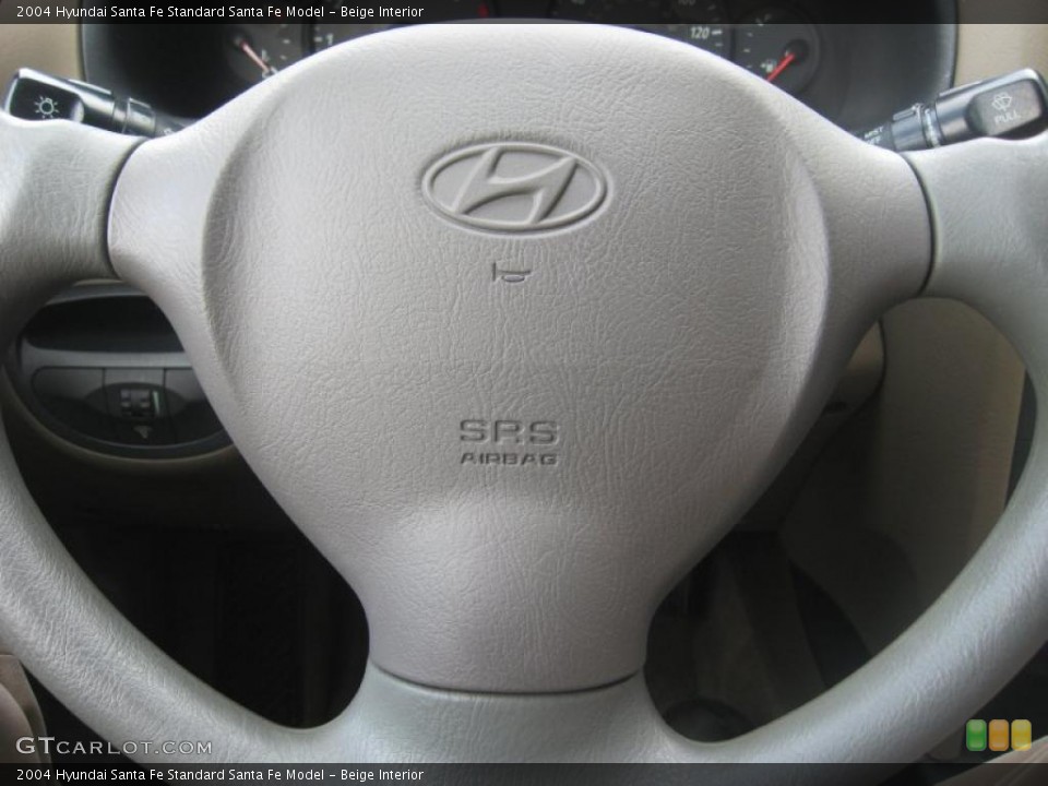 Beige Interior Steering Wheel for the 2004 Hyundai Santa Fe  #49873895