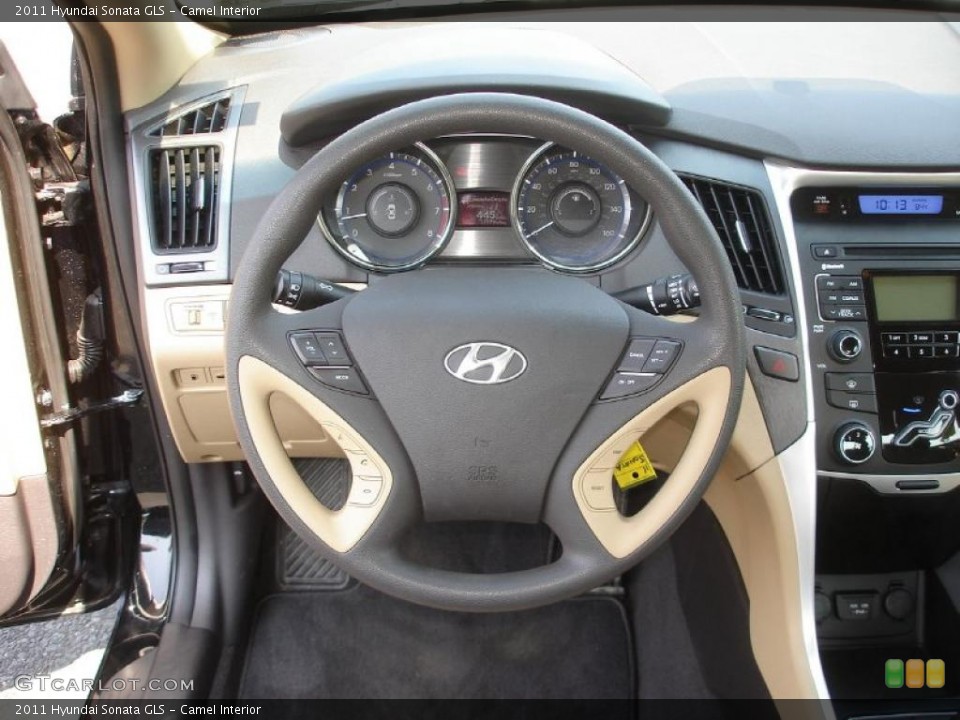 Camel Interior Steering Wheel for the 2011 Hyundai Sonata GLS #49875614