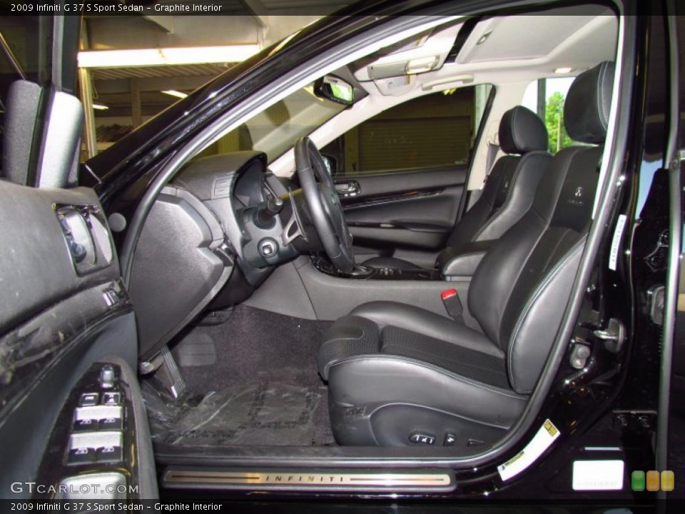 Graphite Interior Photo for the 2009 Infiniti G 37 S Sport Sedan #49877204