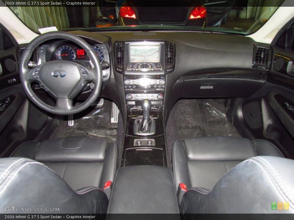 Graphite Interior Dashboard for the 2009 Infiniti G 37 S Sport Sedan #49877270