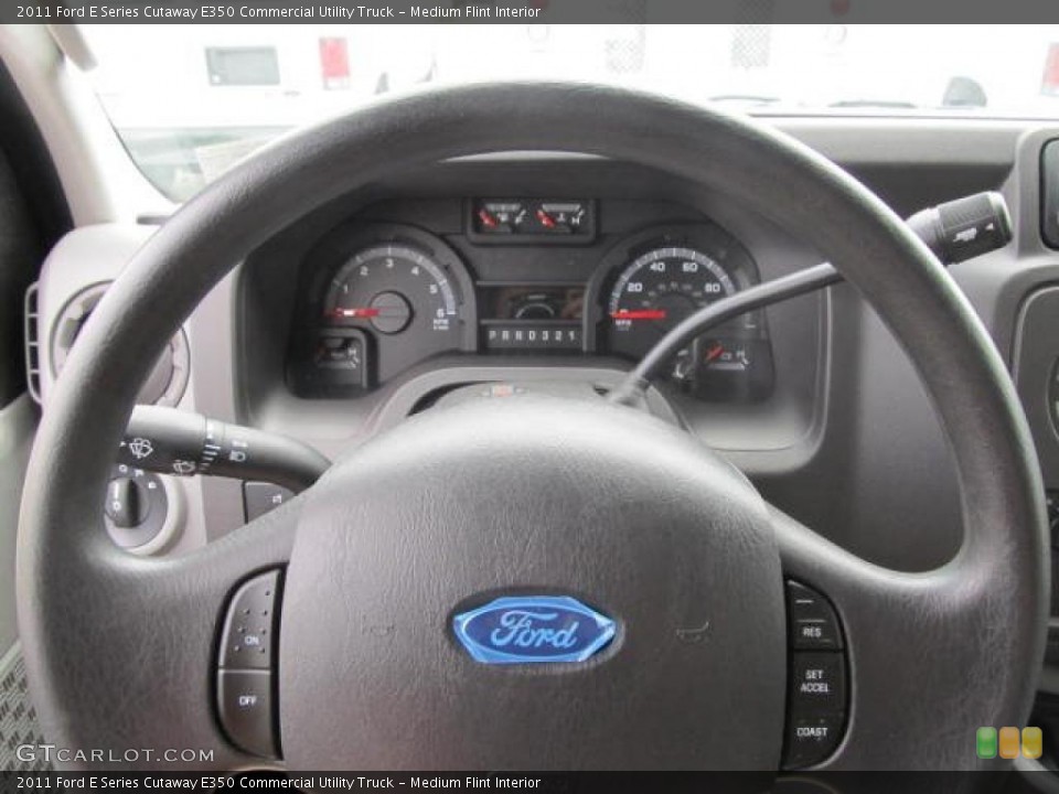 Medium Flint Interior Steering Wheel for the 2011 Ford E Series Cutaway E350 Commercial Utility Truck #49877516