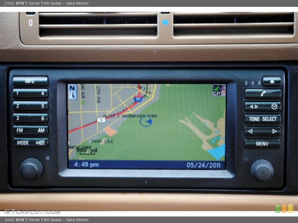 Sand Interior Navigation for the 2002 BMW 5 Series 540i Sedan #49877690