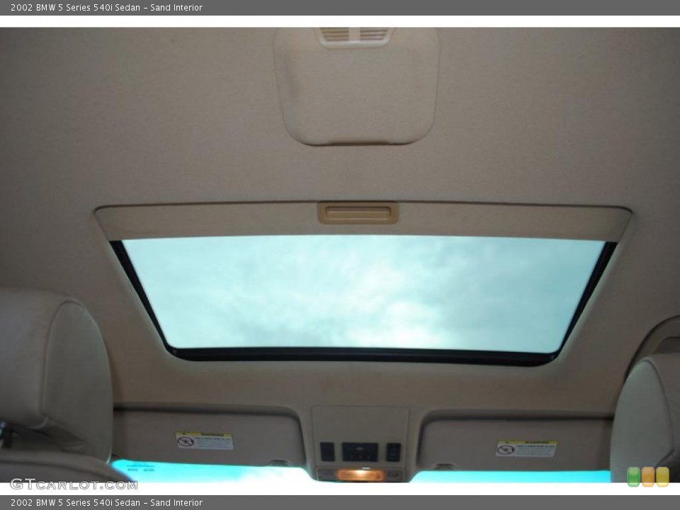 Sand Interior Sunroof for the 2002 BMW 5 Series 540i Sedan #49877705