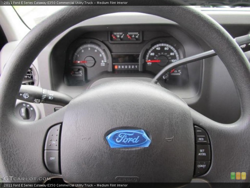 Medium Flint Interior Steering Wheel for the 2011 Ford E Series Cutaway E350 Commercial Utility Truck #49877834