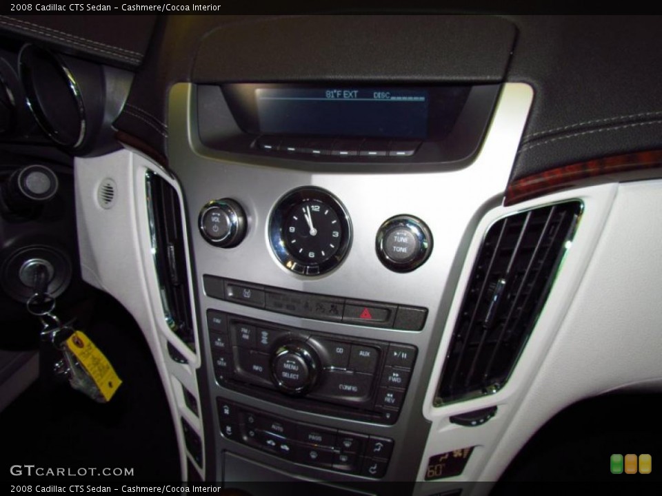 Cashmere/Cocoa Interior Controls for the 2008 Cadillac CTS Sedan #49878968