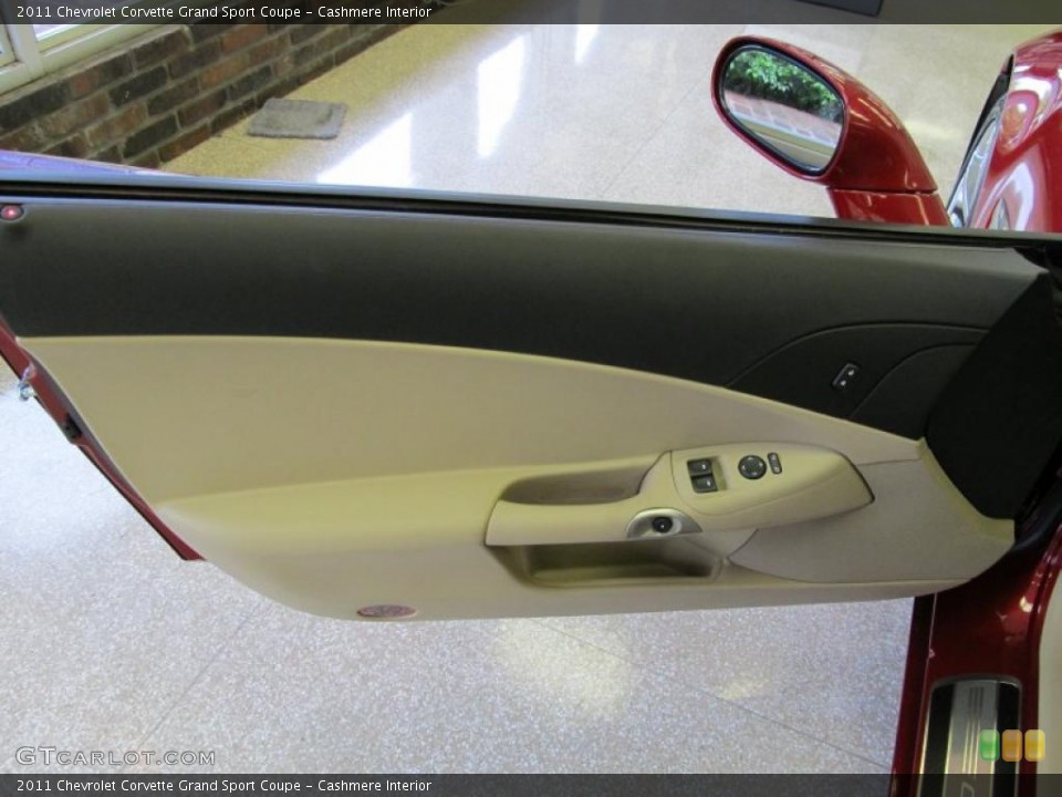 Cashmere Interior Door Panel for the 2011 Chevrolet Corvette Grand Sport Coupe #49879205