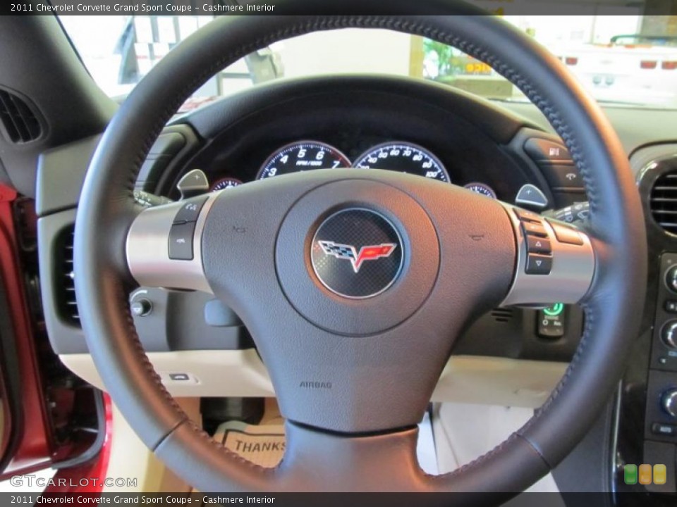 Cashmere Interior Steering Wheel for the 2011 Chevrolet Corvette Grand Sport Coupe #49879217