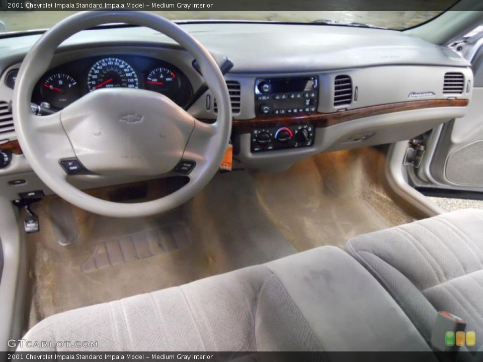 Medium Gray Interior Dashboard for the 2001 Chevrolet Impala  #49879529