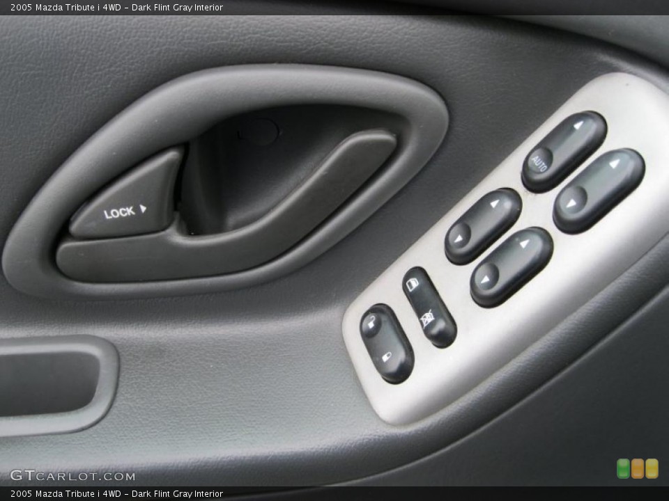 Dark Flint Gray Interior Controls for the 2005 Mazda Tribute i 4WD #49883034