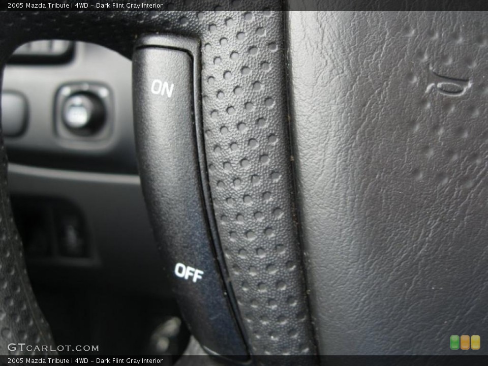 Dark Flint Gray Interior Controls for the 2005 Mazda Tribute i 4WD #49883048