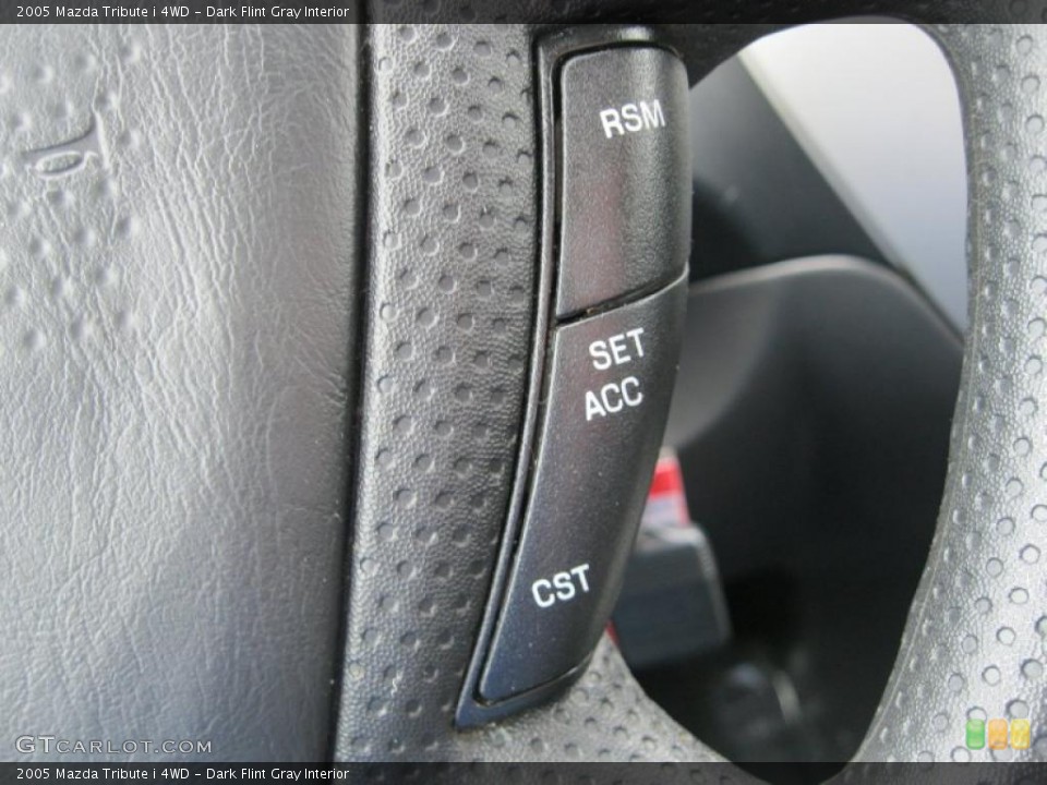 Dark Flint Gray Interior Controls for the 2005 Mazda Tribute i 4WD #49883063