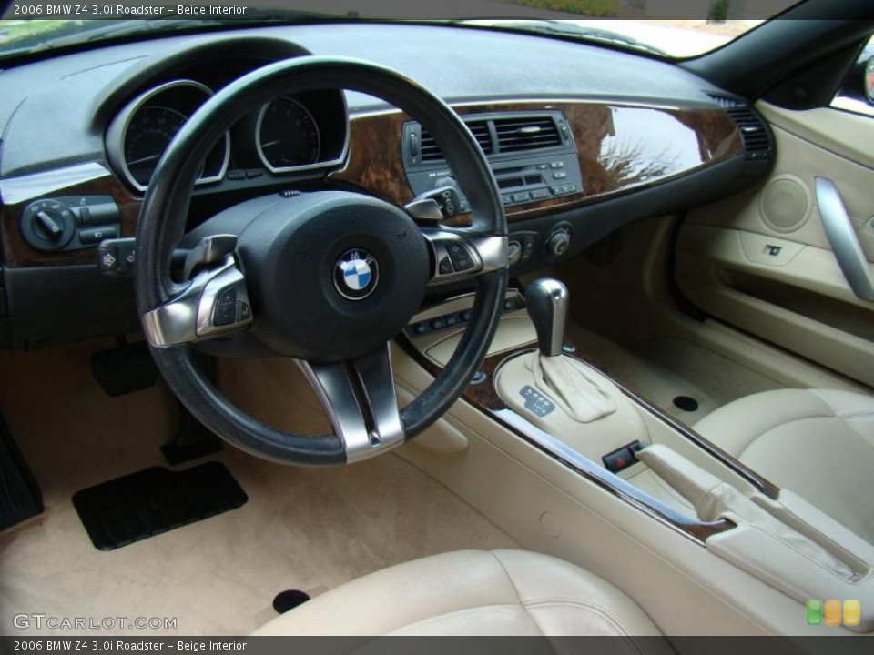 Beige Interior Photo for the 2006 BMW Z4 3.0i Roadster #49883096
