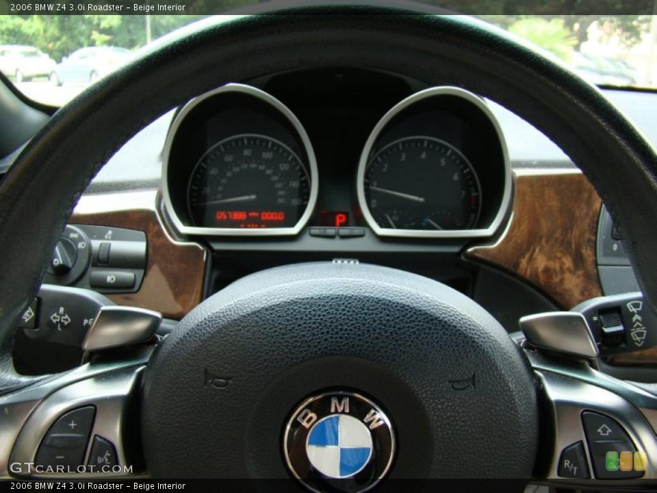Beige Interior Steering Wheel for the 2006 BMW Z4 3.0i Roadster #49883210