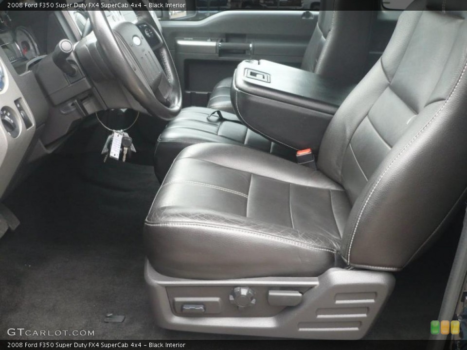 Black Interior Photo for the 2008 Ford F350 Super Duty FX4 SuperCab 4x4 #49886360