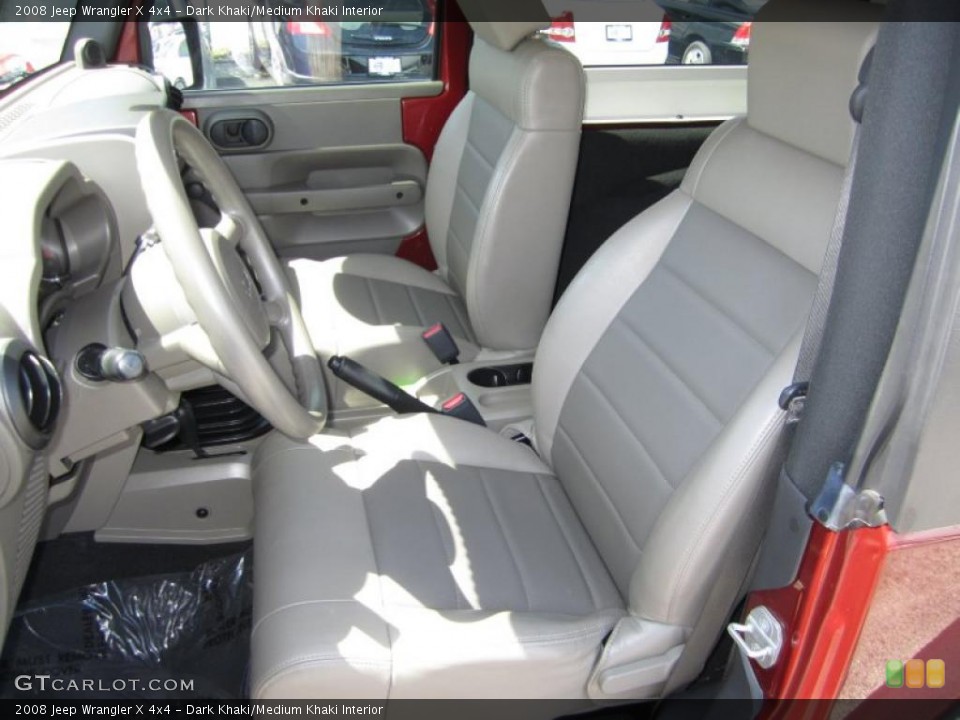 Dark Khaki/Medium Khaki Interior Photo for the 2008 Jeep Wrangler X 4x4 #49886459
