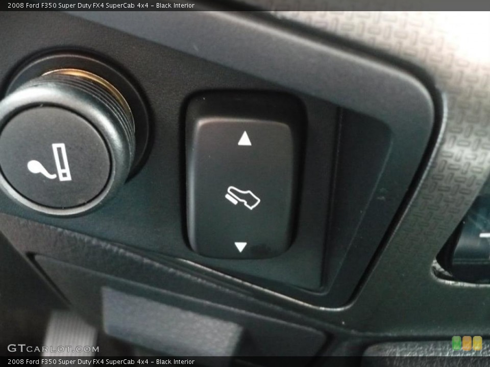 Black Interior Controls for the 2008 Ford F350 Super Duty FX4 SuperCab 4x4 #49886648